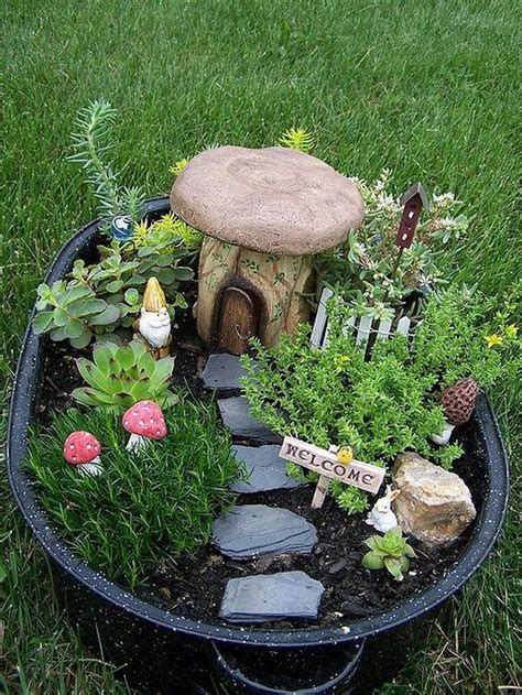 Stunning Fairy Garden Miniatures Project Ideas31 Fairy Garden Pots