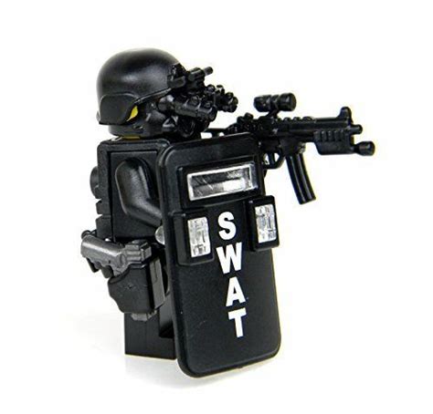 Swat Police Officer Pointman Sku50 Battle Brick Custom Minifigure Minifigure Parts