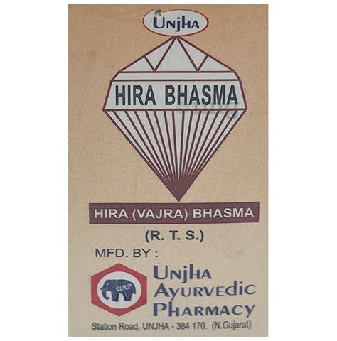 Unjha Hira Bhasma Buy Bottle Of 100 0 Mg Bhasma At Best Price In India