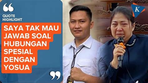 Putri Candrawathi Ungkap Alasan Tak Mau Diperiksa LPSK YouTube