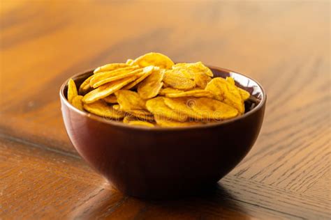 Nigerian Plantain Chips In Bowl Ready To Eat Stock Image Image Of