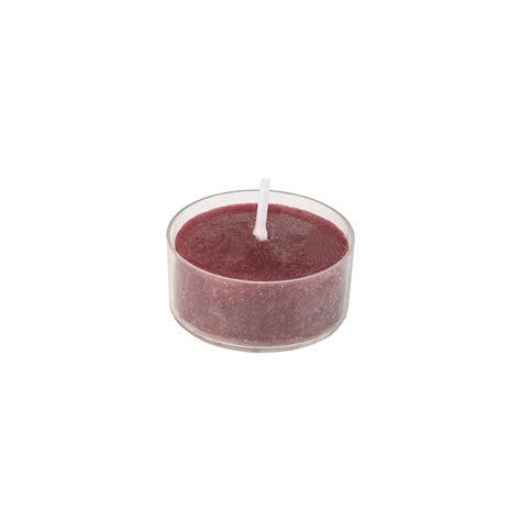 Rustic Coloured Tea Lights Deep Red Burgundy Pack Of 20 Burrowandnest