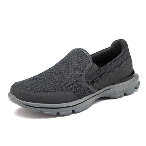 Men S Slip On Wide Fit Memory Foam Casual Walking Gym