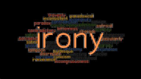 Irony Synonyms And Related Words What Is Another Word For Irony