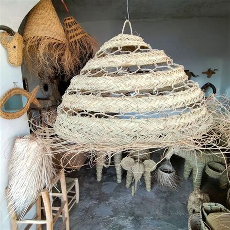 Wholesale Moroccan Handmade Natural Rattan Lampshade Etsy