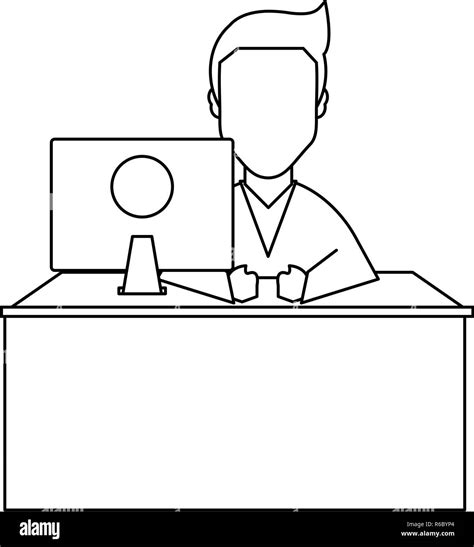 doctor office concept black and white Stock Vector Image & Art - Alamy