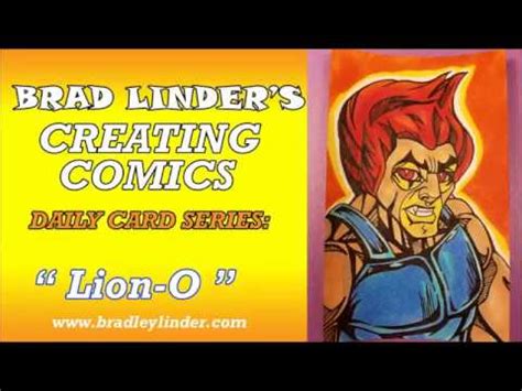 Brad Linder Creating Comics Daily Sketch Card 284 Lion O Pt 2 Brad