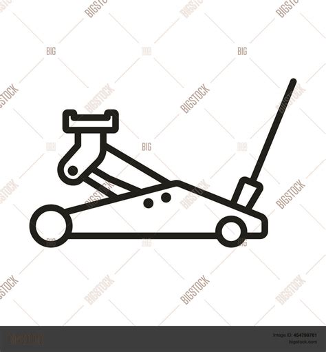 Hydraulic Jack Icon Vector And Photo Free Trial Bigstock