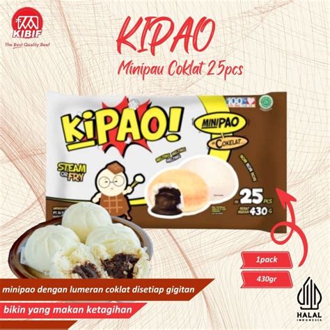 Jual KIPAO Minipao Cokelat 25 Pcs 430 Gr Shopee Indonesia