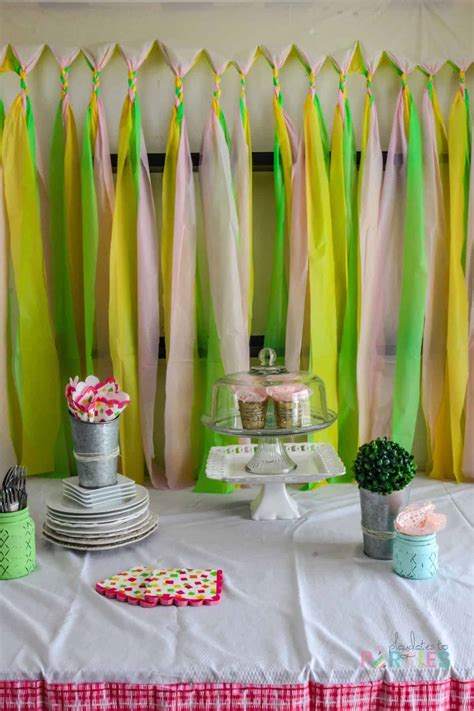 Diy Braided Plastic Tablecloth Party Backdrop