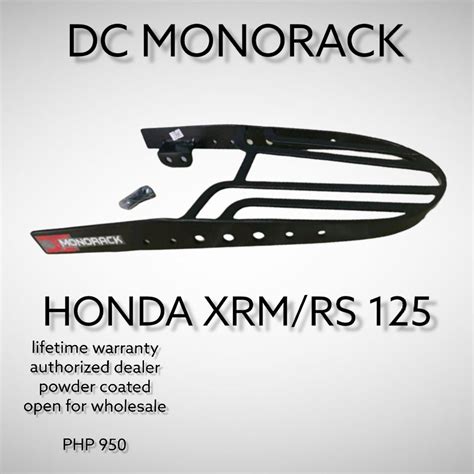 DC MONORACK BRACKET FOR HONDA XRM AND RS 125 Lazada PH