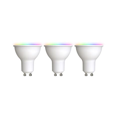 LUUMR Smart LED GU10 Plastic 4 7W RGBW CCT Tuya Opal Set Of 3 Lights