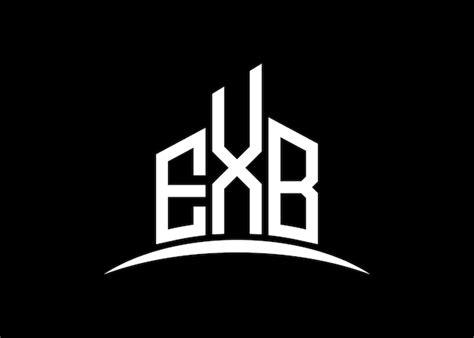 premium vector letter exb building vector monogram logo design