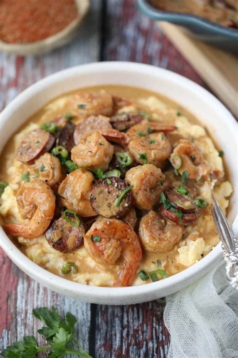 Cajun Shrimp and Grits - Pink Owl Kitchen