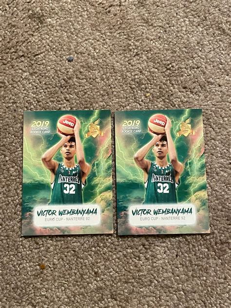 Victor Wembanyama Custom Two Card Lightening Rookie Lot Future Etsy