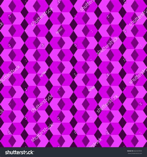 Violet Geometric Rhombus Background Vector Seamless Stock Vector