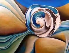 abstract-shell-painting amiria gale Fabric Painting, Abstract Art ...