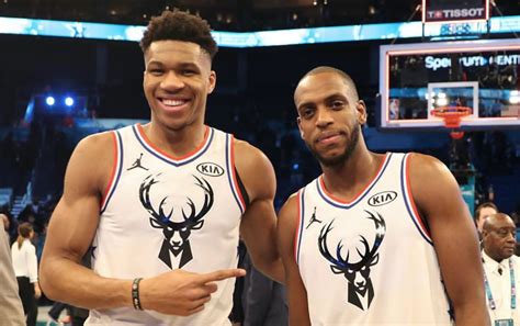 2019 Nba All Star Game Giannis Antetokounmpo And Khris Middleton