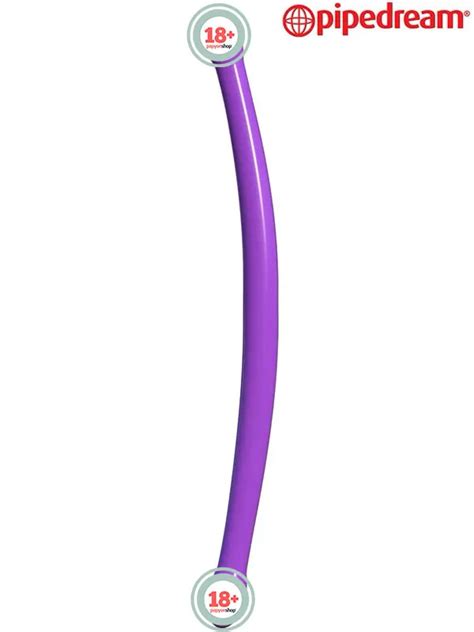 Pipedream Double Whammy 44 Cm Esnek Çift Başlı Silikon Dildo Mor