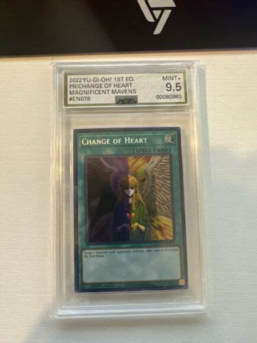 Yu Gi Oh Change Of Heart Mama En Pharaoh S Rare Ags Graded