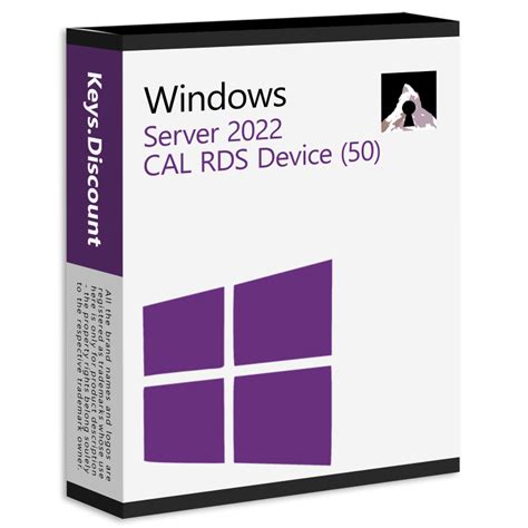 Server 2022 CAL RDS Device 50 Keys Discount