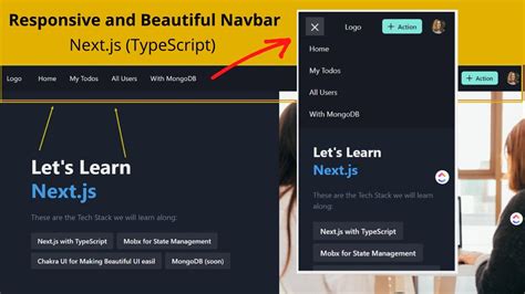 7 Responsive Navbar In Nextjs With Typescript Website Easy And