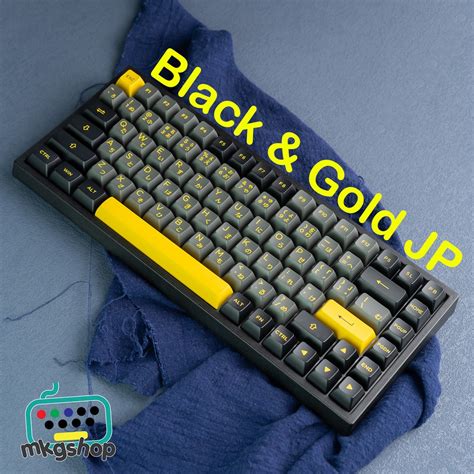 Keycap Akko Black Gold Japan Ki U In Doubleshot Nh A Pbt N T B N