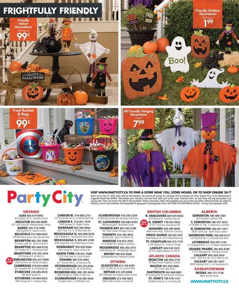 Party City Halloween 2016 Flyer September 8 to October 31