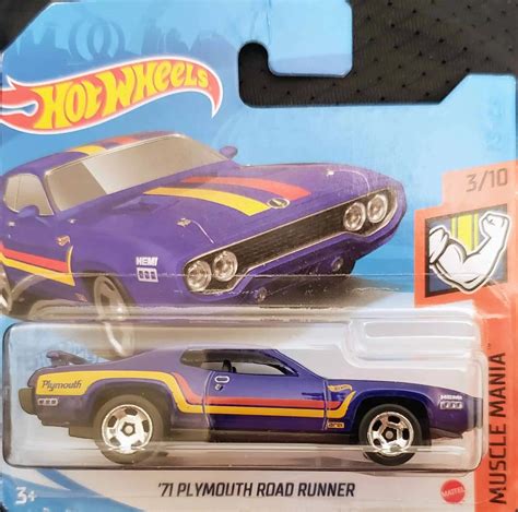 Embalagem Danificada Hot Wheels Muscle Mania Plymouth Road Runner Universo Hot Wheels