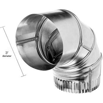 Buy the Deflect-O DE903 Aluminum Vent Elbow ~ 90 Degree | Hardware World