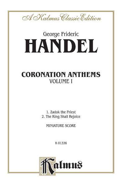 Coronation Anthems Georg Friedrich H Ndel Noten F R Gemischten Chor