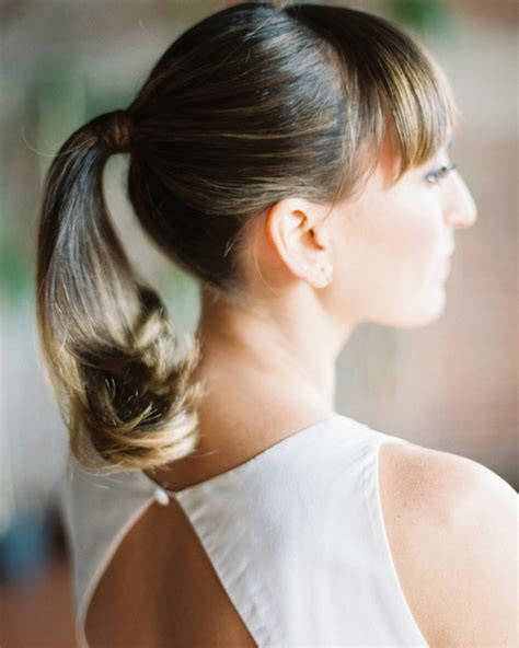 15 Of The Prettiest Bridal Ponytails Weddingsonline