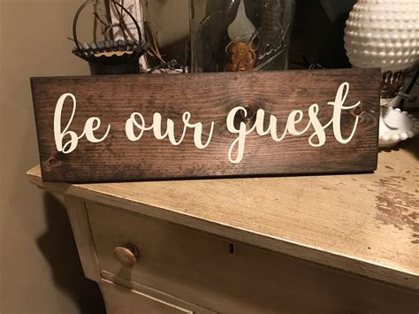 Be Our Guest Sign Be Our Guest Be Our Guest Wood Sign Be Etsy