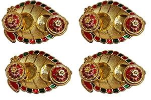 Buy Aadittral Pack Of 4 Handicrafts Tika Chopra Meenakari Work Kumkum