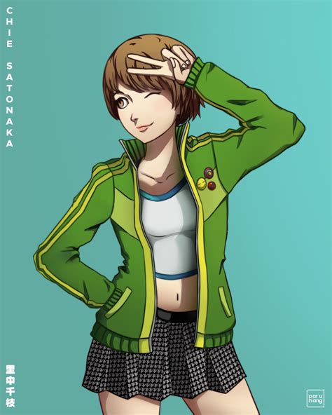 A fan art of Chie :)) by me : r/persona4golden