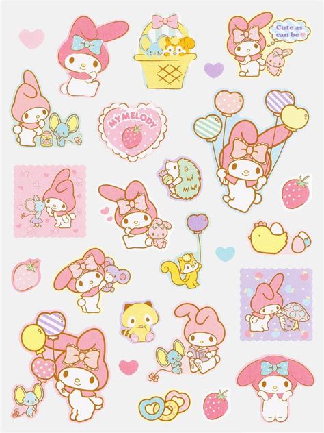 My Melody | Aesthetic stickers, Digital sticker, Cute stickers