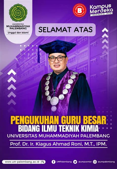 Selamat Sukses Pengukuhan Guru Besar Ilmu Teknik Kimia Prof Dr Ir