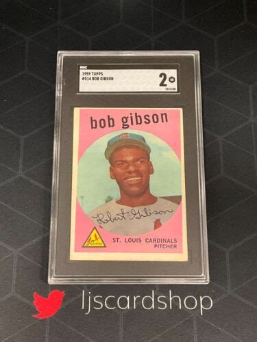 1959 Topps Bob Gibson 514 Rookie RC SGC 2 GOOD HOF CARDINALS C1 EBay