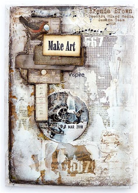 Mixed Media Collage Journalling For Decoart Mixed Media Art Tutorials