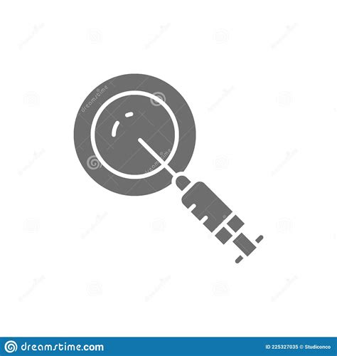 Fecondazione In Vitro Fecondazione Artificiale Dell Icona Grigia Dell