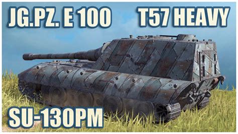 Jagdpanzer E T Heavy Su Pm Wot Blitz Gameplay Youtube