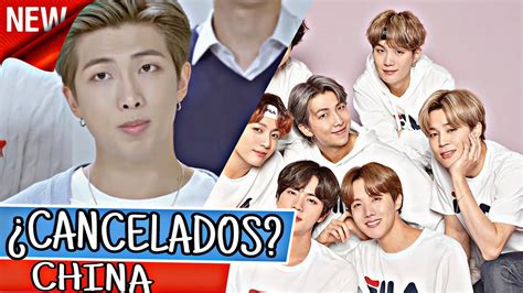 BTS está siendo cancelado en china marcas importantes retiran