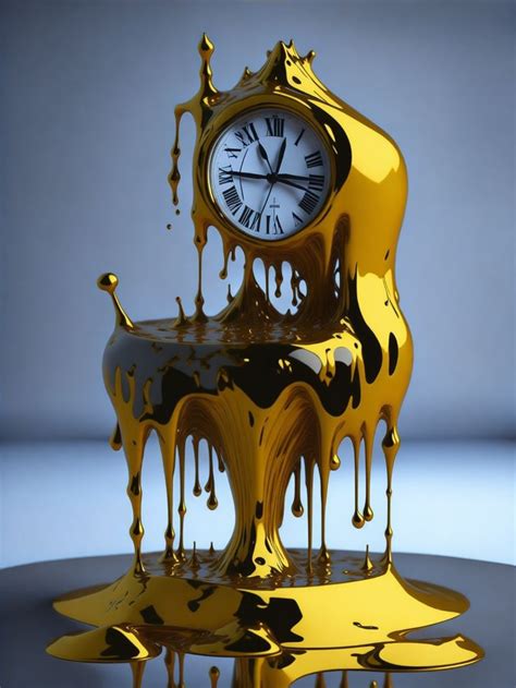 Surreal Melting Clock Sculpture | Melting clock, Sculpture, Surrealism