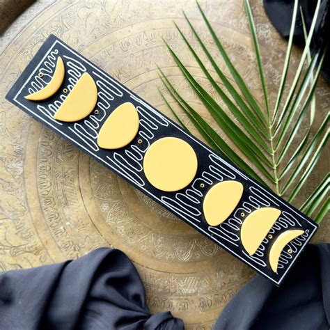 Wooden Moon Phase Incense Box To Spark Moon Magic