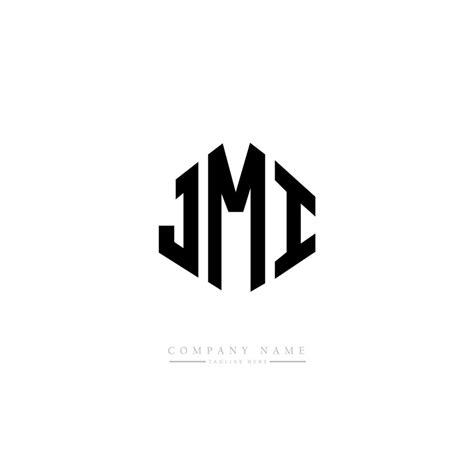 JMI letter logo design with polygon shape. JMI polygon and cube shape ...