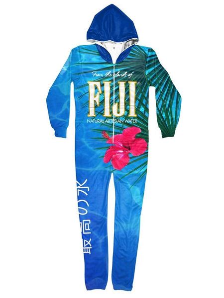 Public Space Fiji Water Bottle Vaporwave Aesthetic Onesie P U B L I