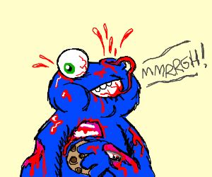 zombie cookie monster - Drawception