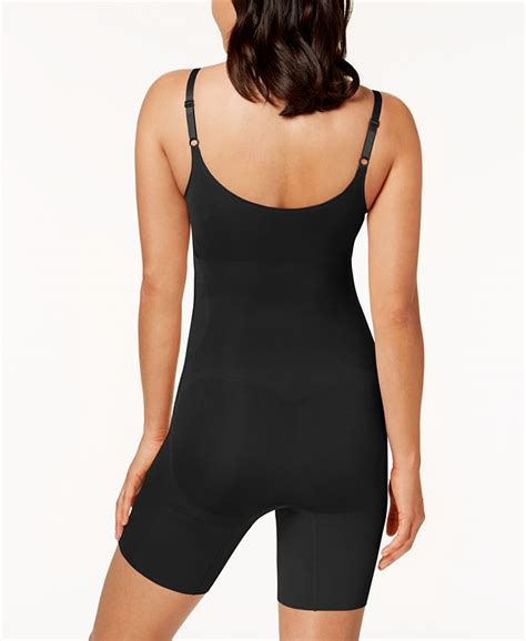 Spanx Oncore Open Bust Mid Thigh Bodysuit Macys