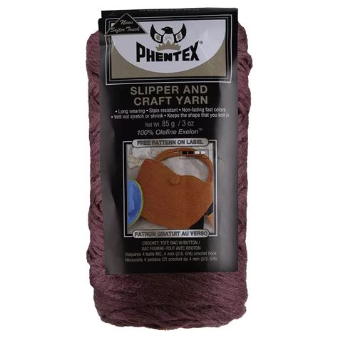 Phentex Slipper And Craft Yarn Burgundy Colour Purple Rossy