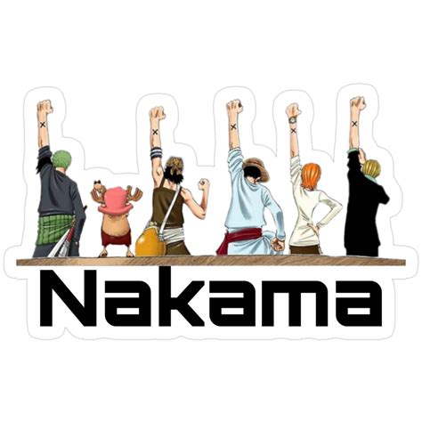 Team Nakama Sticker | One piece stickers zoro, One piece team, One piece 3